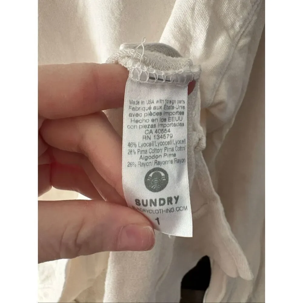 Sundry x Anthropologie Star & Heart Sweatshirt In Tan Size 1 / Small